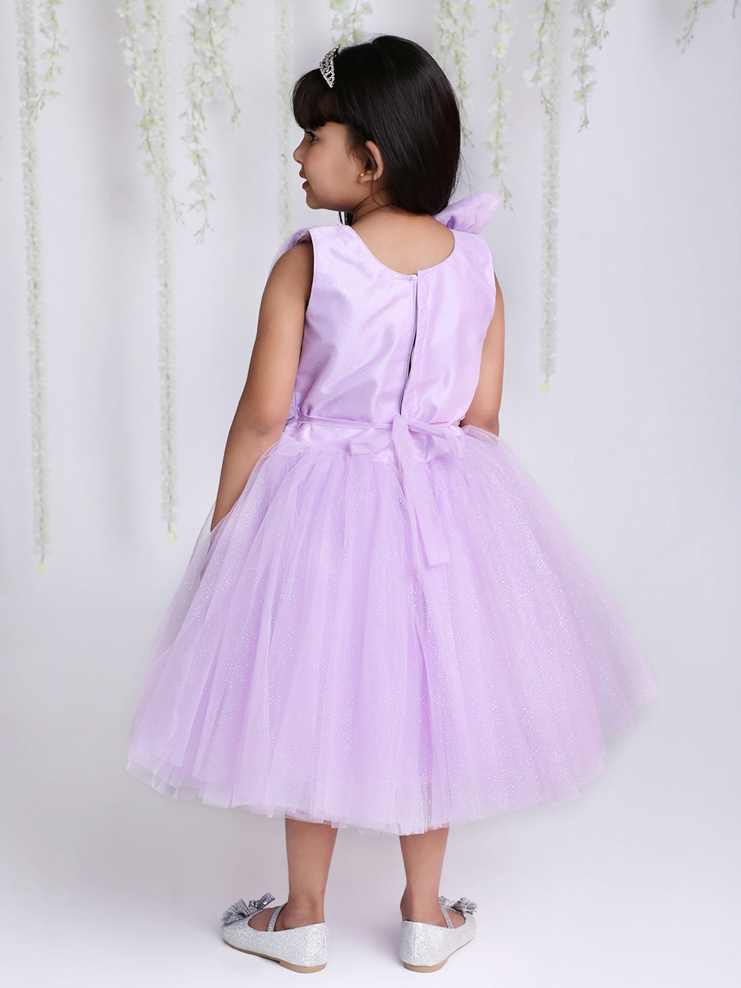 KID1 Lilac Swirl Party Dress Purple