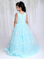 KID1 Elsa Blue Party Dress Blue