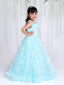 KID1 Elsa Blue Party Dress Blue