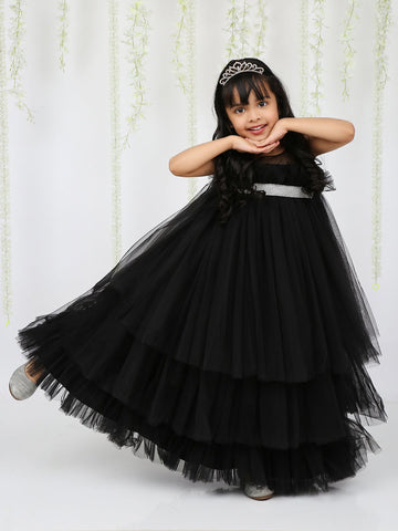 KID1 The Luna Party Dress Black