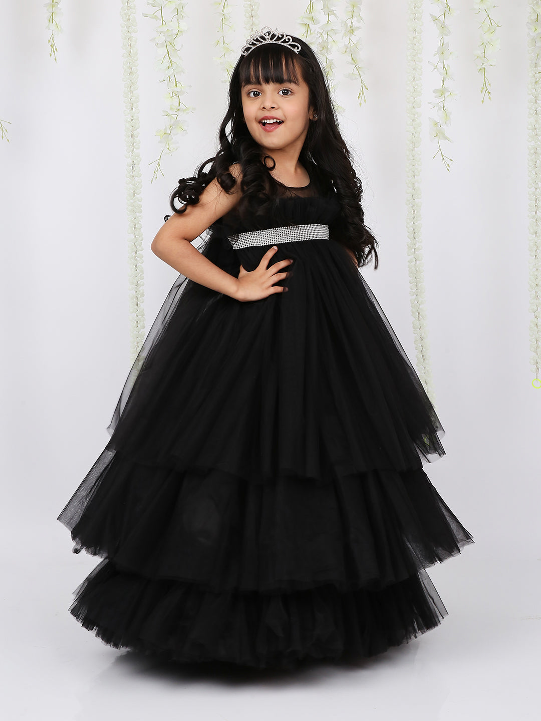 KID1 The Luna Party Dress Black