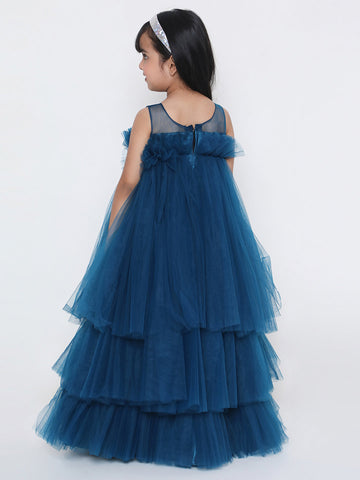 KID1 The Luna Party Dress Blue