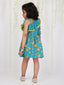 KID1 Lotus Frilly Summer Frock Turquoise