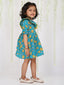 KID1 Lotus Frilly Summer Frock Turquoise