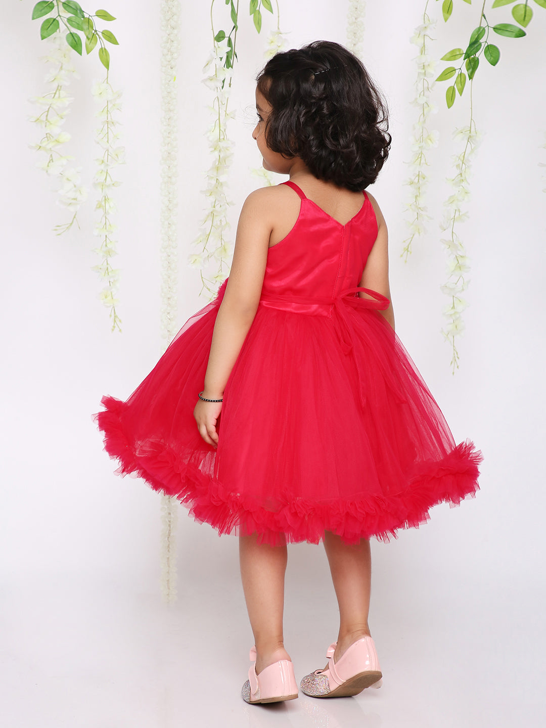 KID1 The Glimmer Shimmer Party Dress Pink