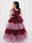 KID1 The Cinderella Party Dress Wine