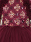 KID1 The Cinderella Party Dress Wine