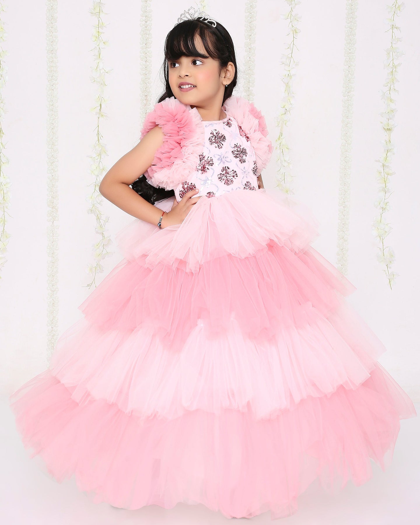 KID1 The Cinderella Party Dress Pink