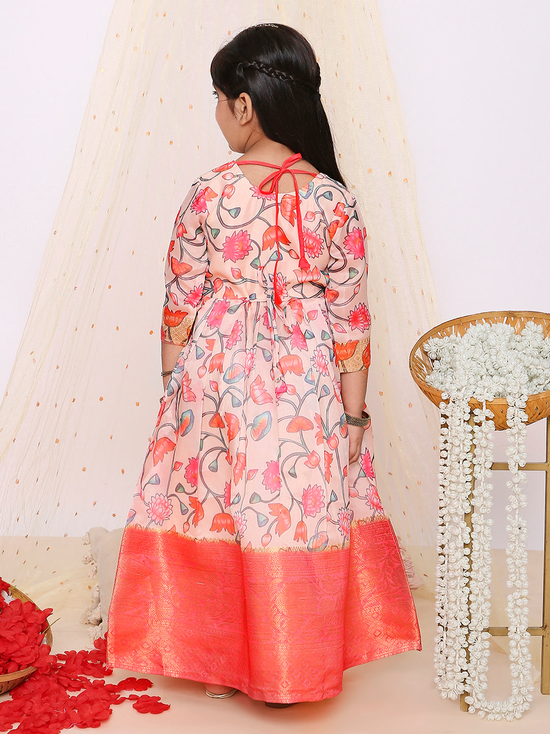 KID1 Arohi Pichwa Long gown Peach