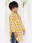KID1 Pina Colada Boys Kurta Only Yellow