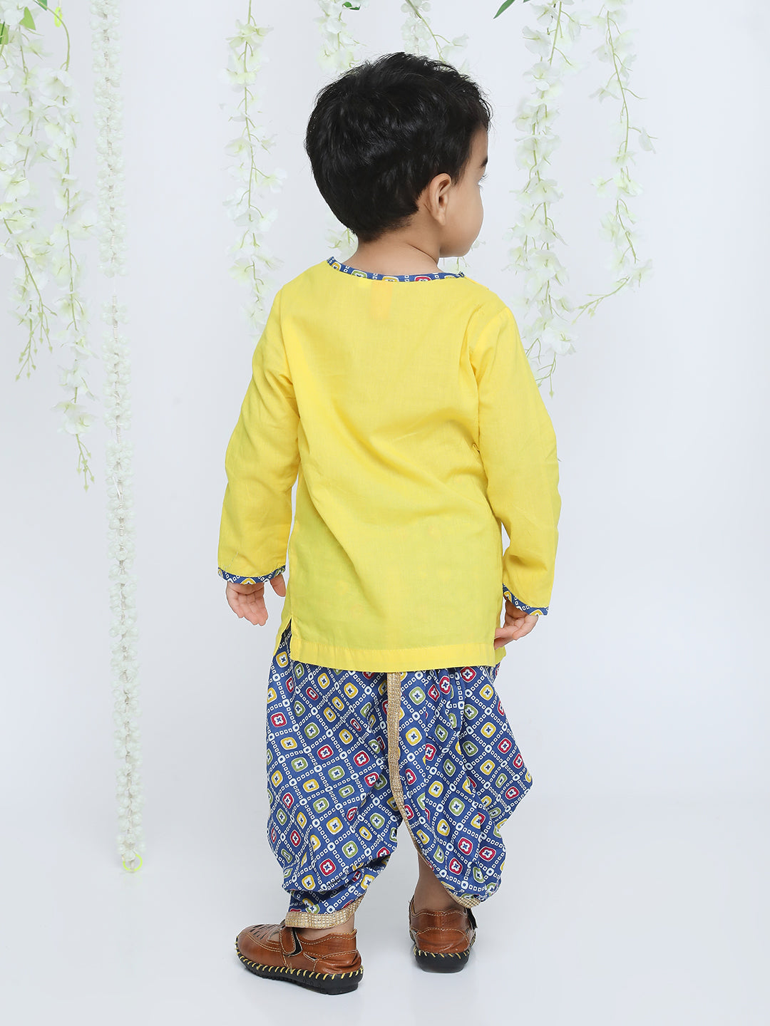 KID1 Ethnic Krishna Dress Yellow