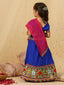 KID1 Embroidered Navratri Lehenga Choli Blue