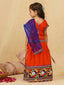 KID1 Embroidered Navratri Lehenga Choli Peach