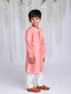 KID1 Embroidered Kurta Pyjama Set Peach