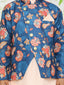 KID1 Floral Jacket Kurta Pyjama Set Blue