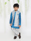 KID1 Sequin Embroidered Attached Jacket Set Blue