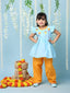 KID1 Patang Peplum Kurti Salwar Blue