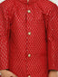 KID1 Embroidered Sherwani Pyjama Red