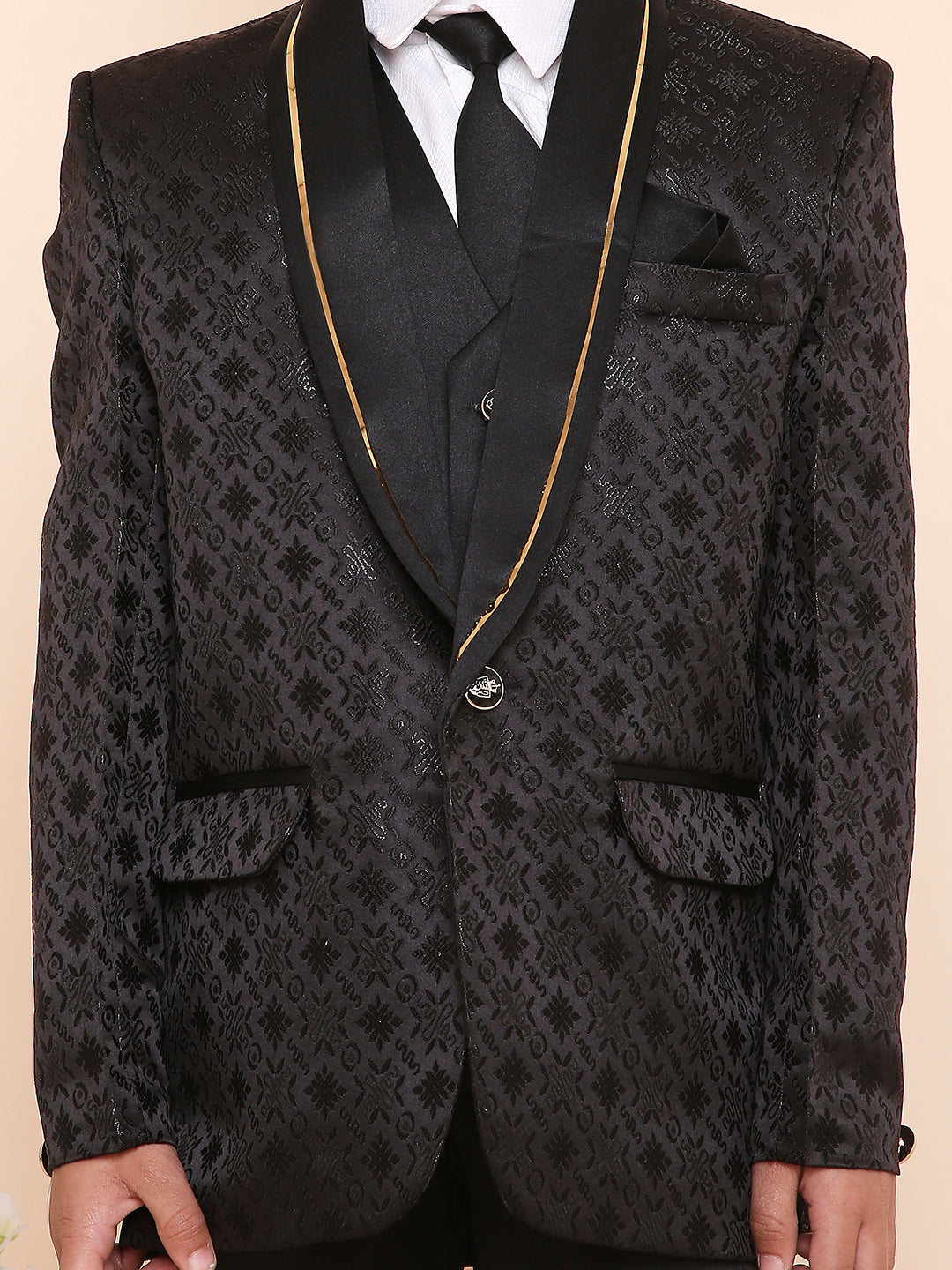 KID1 5 Pcs Party Wear Suit Set Black