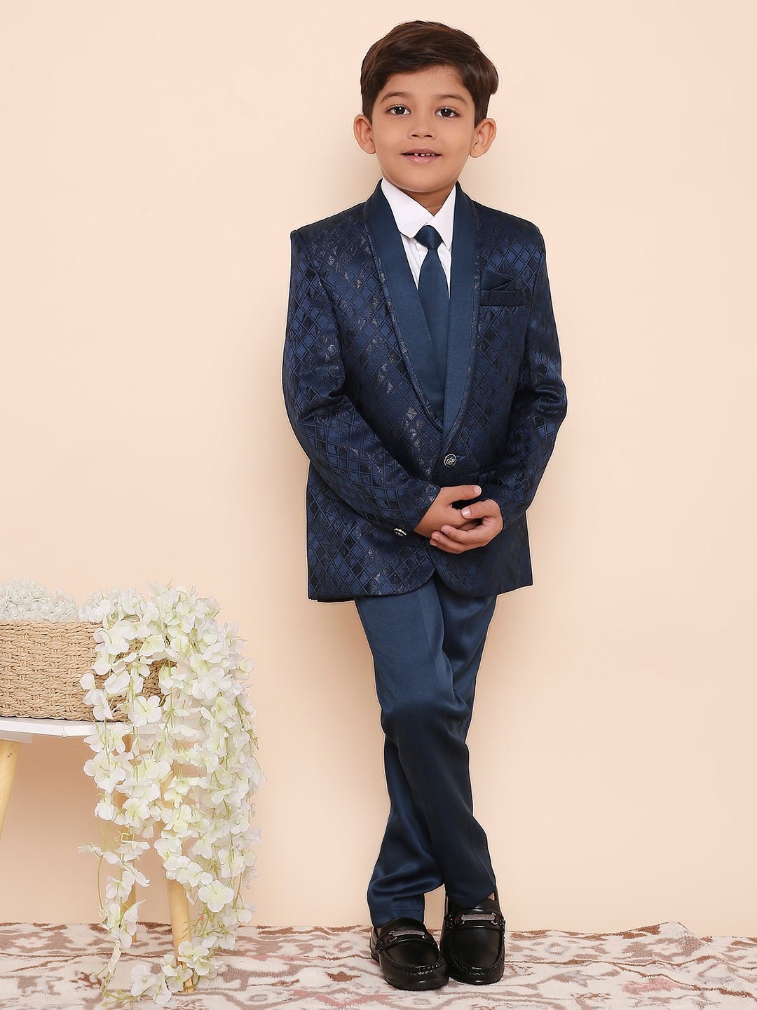 KID1 5 Pcs Party Wear Suit Set Blue