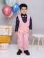KID1 Party Wear Suit with Bow-Tie Pink