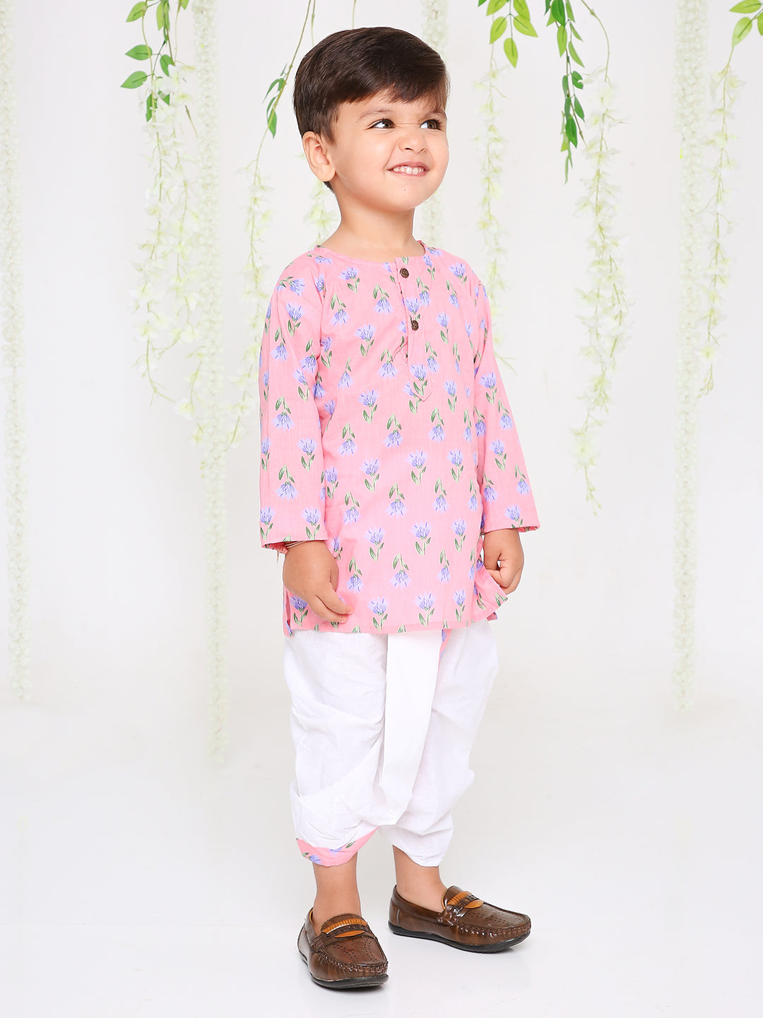 KID1 Oopsy Daisy Boys Kurta Dhoti Set Pink
