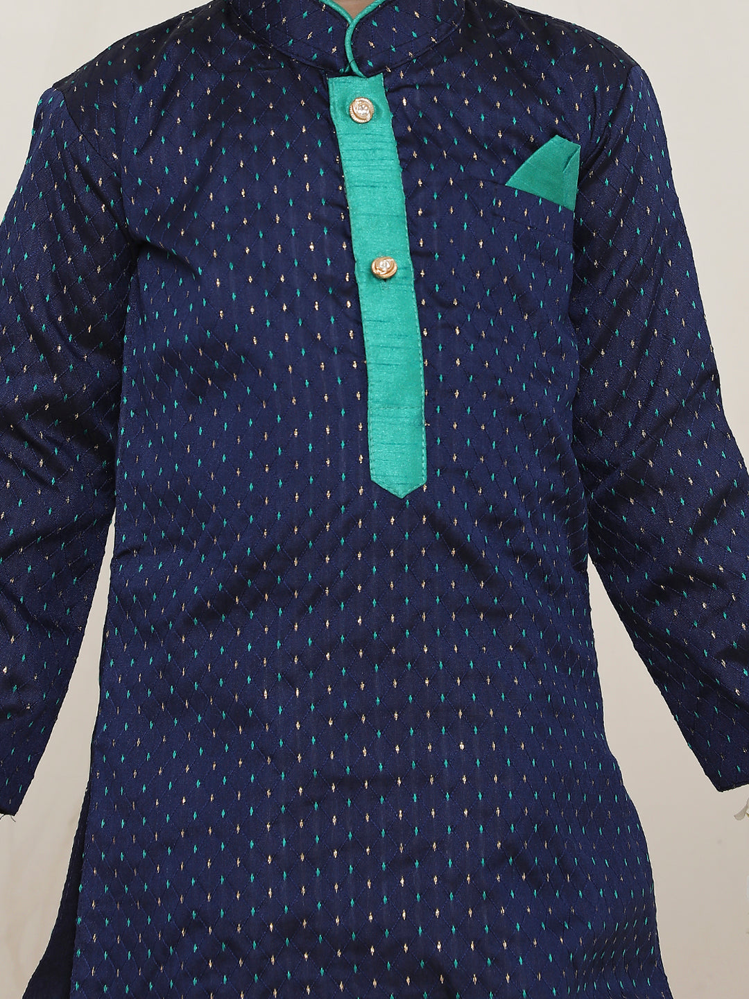 KID1 Gopalan Silk Kurta Dhoti Set Blue