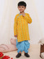 KID1 Handloom Weave Kurta Dhoti Yellow