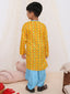 KID1 Handloom Weave Kurta Dhoti Yellow