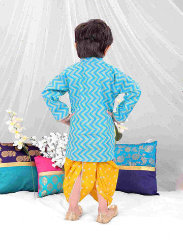 KID1 Boys Jhankar Sibling Set Yellow