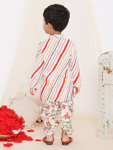 KID1 Printed Kurta Dhoti Multi