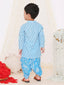 KID1 Printed Kurta Dhoti Blue