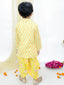 KID1 Printed Kurta Dhoti Yellow