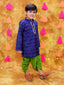 KID1 Printed Kurta Dhoti Set Blue