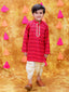 KID1 Printed Kurta Dhoti Set Maroon