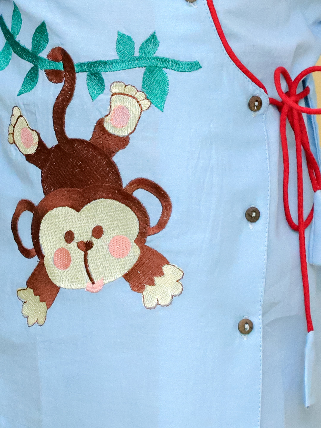 KID1 Badmash Bandar Kurta Dhoti Blue