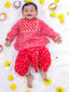 KID1 Bela Kurta With Dhoti Red