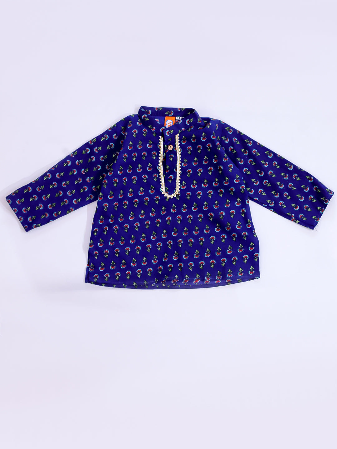 KID1 Infant Printed Kurta Dhoti Set Blue