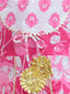 KID1 Floral Printed Kurti Dhoti Set Pink