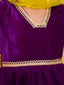 KID1 Veena Velvet Peplum Set Purple
