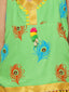 KID1 Mor Pankh Halter Neck Kurti Dhoti Green
