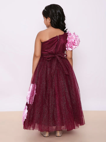KID1 The Cassandra Party Gown Wine