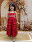 KID1 Sitara Backless Cotton Long Dress Red