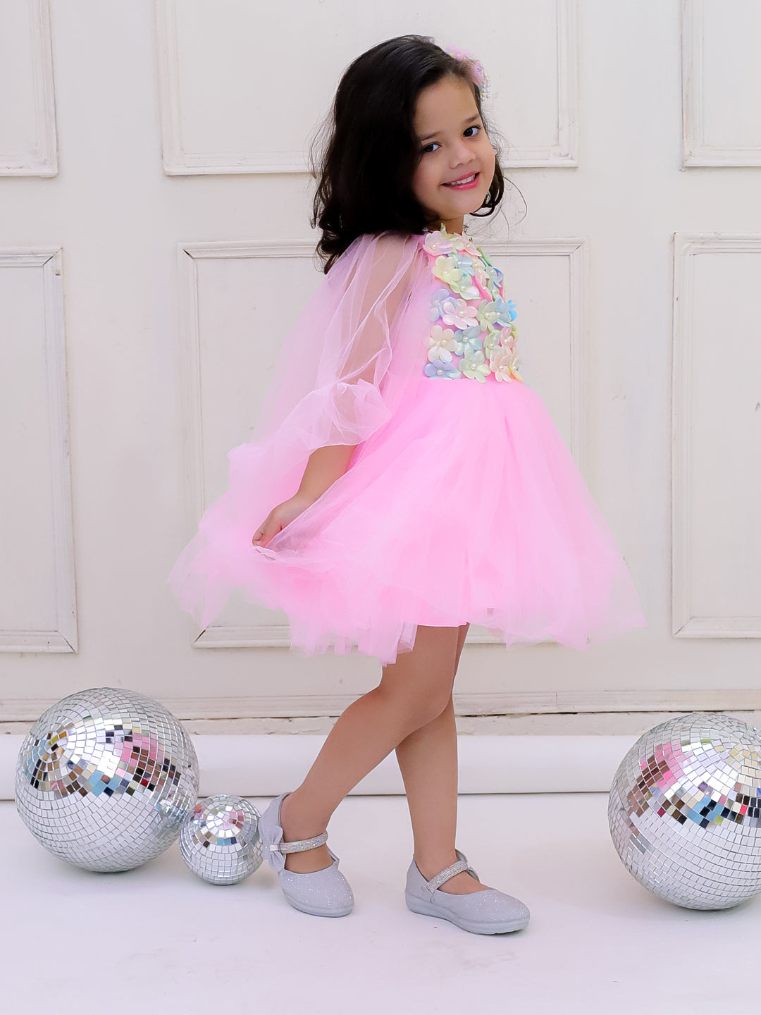 KID1 The Blossom Party Dress Pink