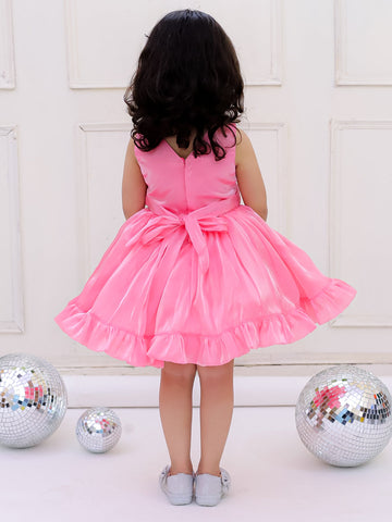 KID1 The Savannah Party Dress Pink