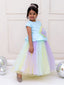 KID1 The Colorama Flower Ball Gown Blue