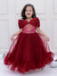 KID1 The Alalbama Ball Gown Maroon