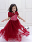KID1 The Alalbama Ball Gown Maroon