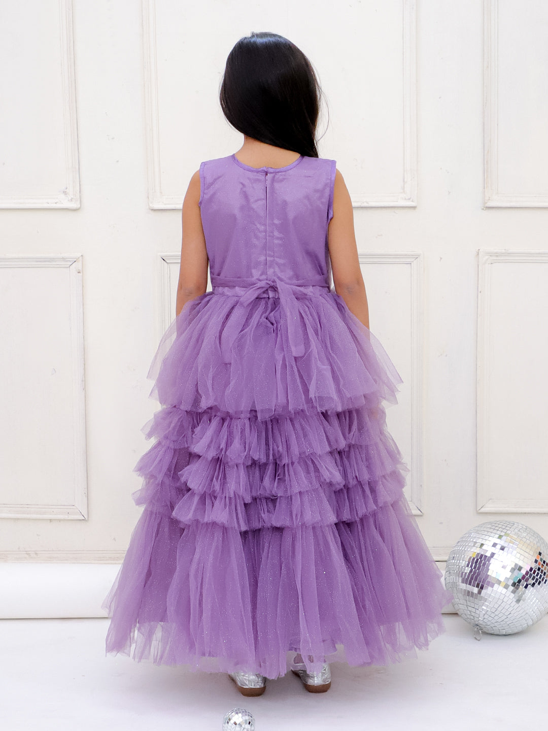 KID1 Glam Party Wear Gown Purple
