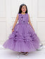 KID1 Glam Party Wear Gown Purple